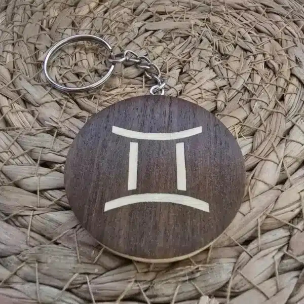 Porte clés signe des Gémeaux