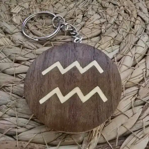 Porte-clés signe du Verseau