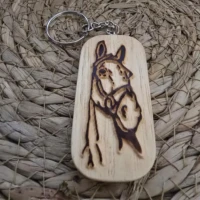 Porte-clés cheval en relief Porte-clés cheval en relief